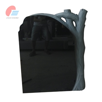 India Absolute Black Granite Classic Tree Engraved Tombstone