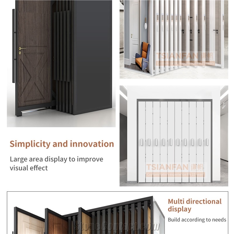Customize Wood Door Panel Display Push Pull Display