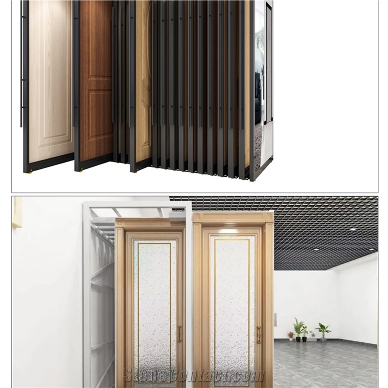 Customize Wood Door Panel Display Push Pull Display