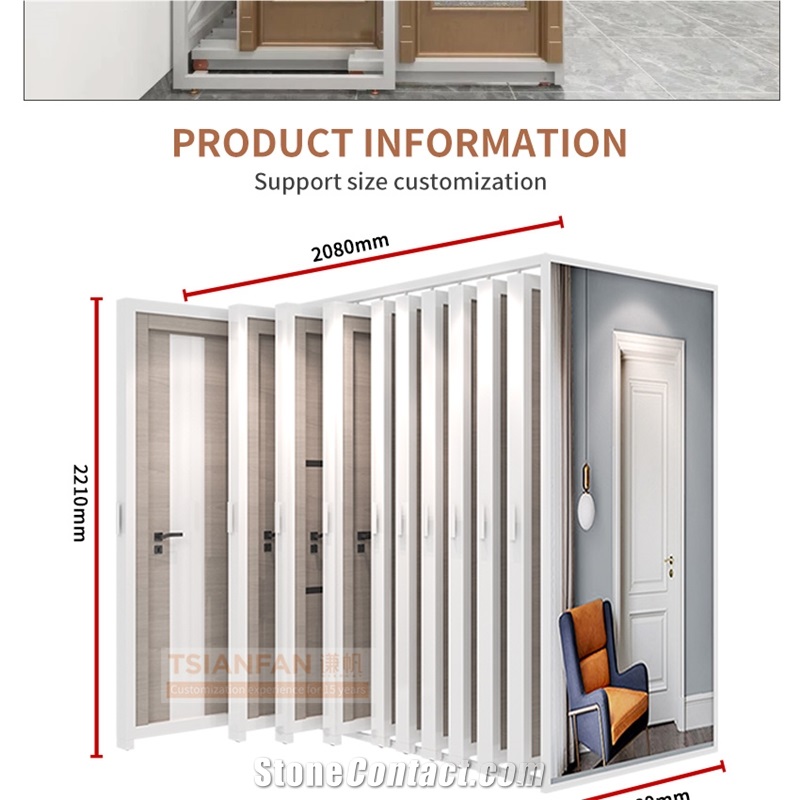Customize Wood Door Panel Display Push Pull Display