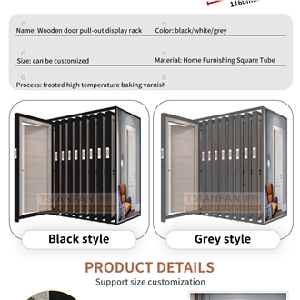 Customize Wood Door Panel Display Push Pull Display