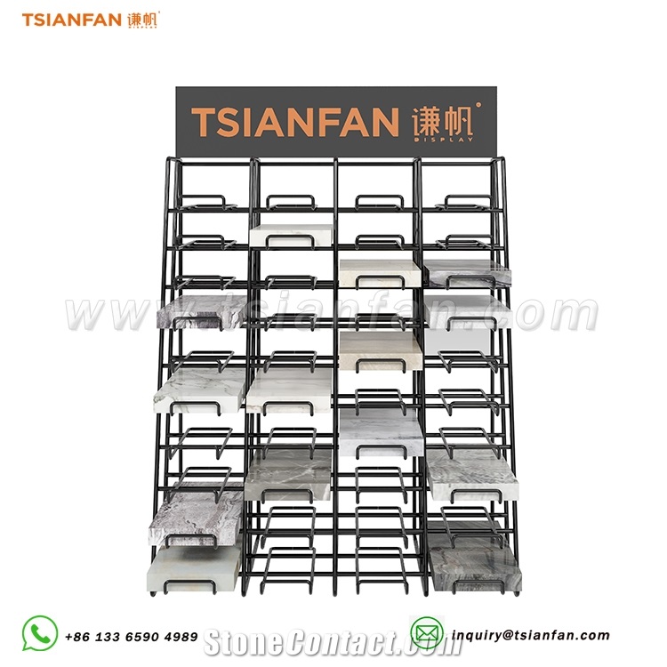 Customized Granite Countertop White Marble Vertical Stand