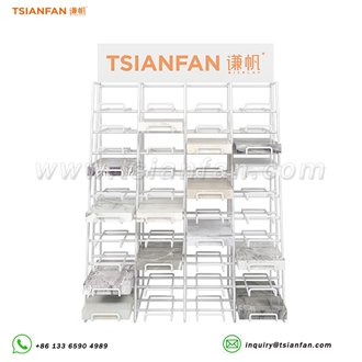 Customized Granite Countertop White Marble Vertical Stand