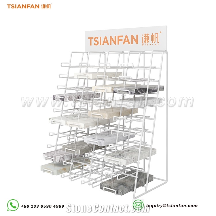 Customized Granite Countertop White Marble Vertical Stand