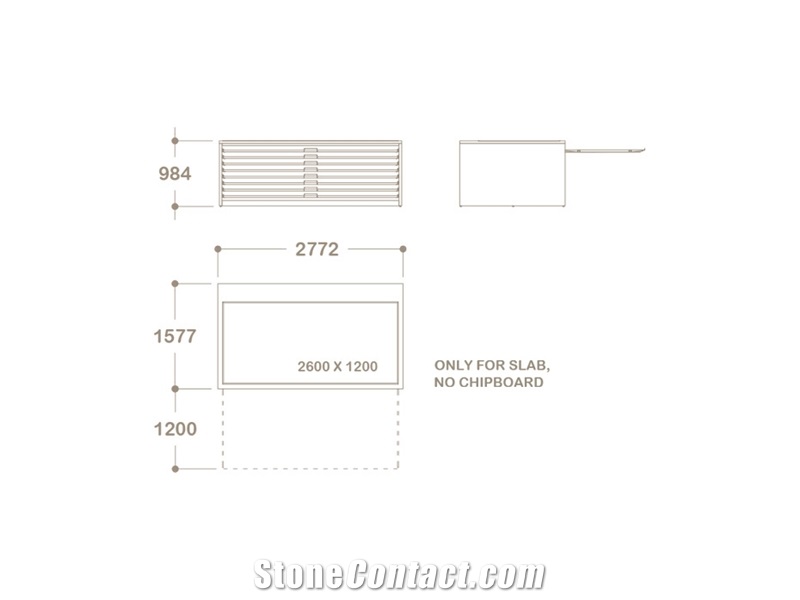 Drawer Unit For The Display Of Ceramic Floor Tiles Removable