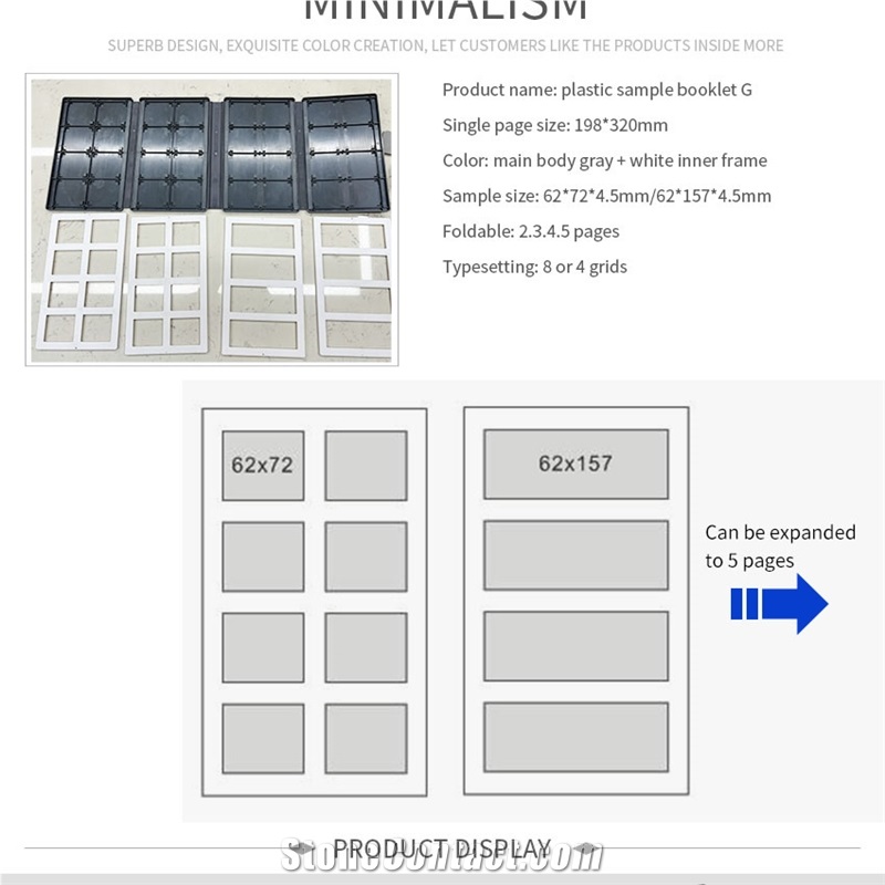 Granite/Marble/Quartz/Stone/Mosaic/Ceramic Tile Sample Case