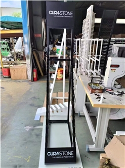 New Quartz, Stone, Tile Samples Display Rack