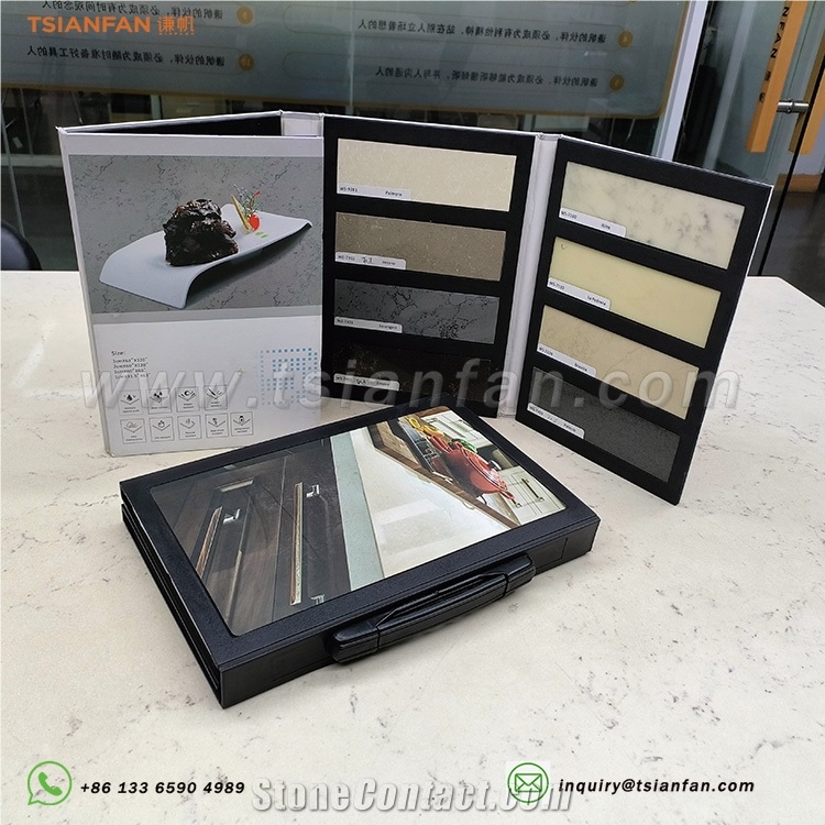 Plastic Handbook Custom Brochure Stone Sample Board  Tile