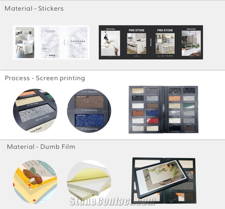 Plastic Quartz/Stone/Mosaic/Ceramic Sample Book Py-C-5
