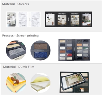 Plastic Quartz/Stone/Mosaic/Ceramic/Tile Sample Book Py-C-5