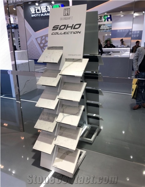 Quartz Stone Tower Rack, Metal Display Rack