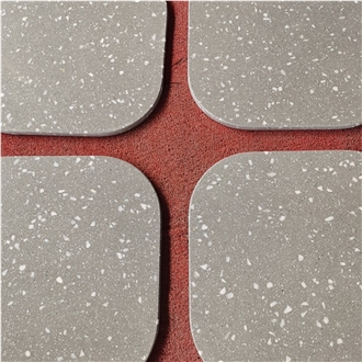 Artificial Cement Terrazzo Solid Surface Cafe Table Tops