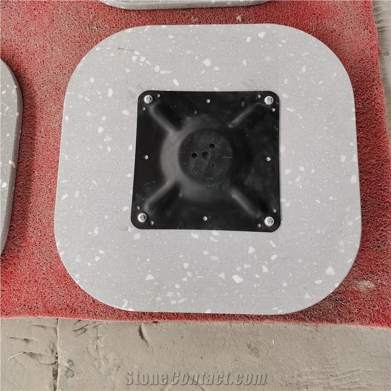 Artificial Cement Terrazzo Solid Surface Cafe Table Tops