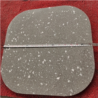 Artificial Cement Terrazzo Solid Surface Cafe Table Tops