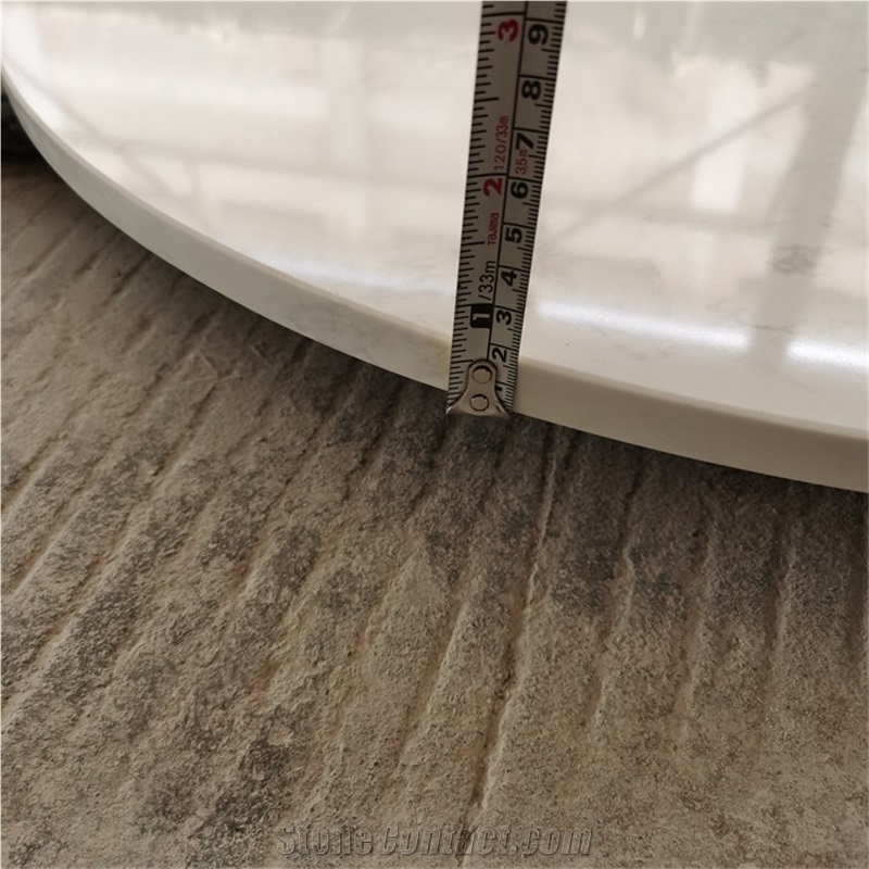 Round Solid Surface Artificial Marble Coffee Table Tops