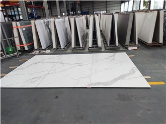 Snow White Large-Format Glazed Sintered Stone Wall Panels