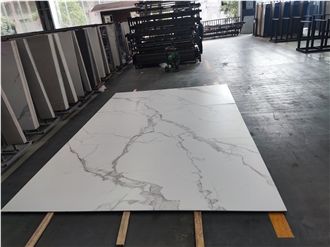 Snow White Large-Format Glazed Sintered Stone Wall Panels