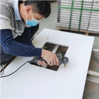 Sollid Color Artificial Marble Stone Bathroom Vanity Tops