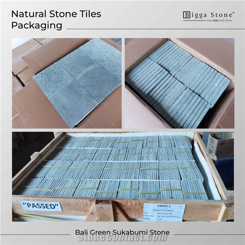 Bali Green Stone Sukabumi Pool Tiles Pedra Hijau