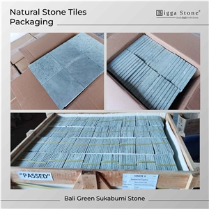 Bali Green Stone Sukabumi Pool Tiles Pedra Hijau