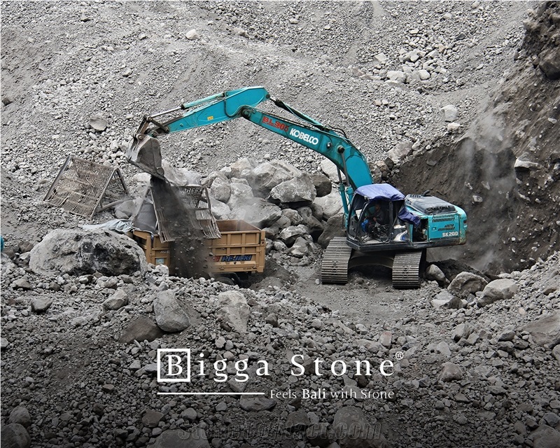 Bali Black Lava Stone Indonesia Quarry - Bali Black Basalt