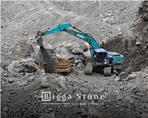 Bali Black Lava Stone Indonesia Quarry - Bali Black Basalt