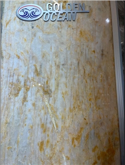 Golden Ocean Marble Slab