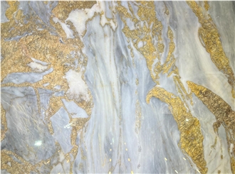 Golden White Marble Slab