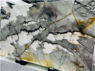 Botanic Wave Quartzite  Slabs For Home Decoration