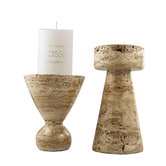 Travertine Ornament Candle Holder Home Decor Products