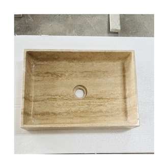 Travertine Rectangular Basin