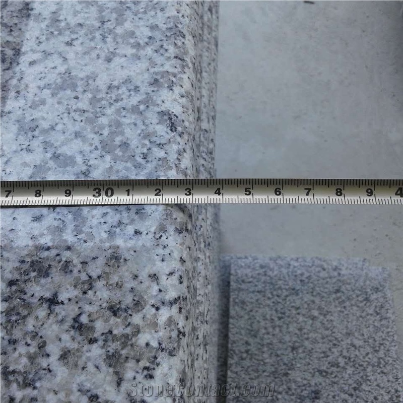 G623 Stair Guangdong White Grey Granite Steps