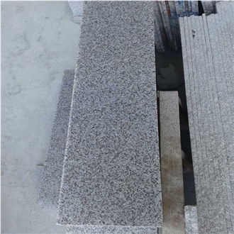 G623 Stair Guangdong White Grey Granite Steps
