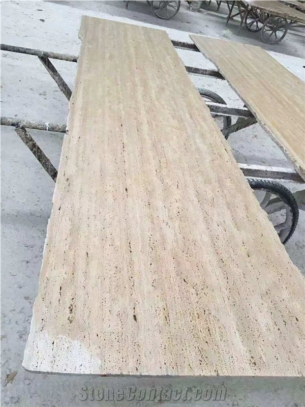 Roma Classico Beige Travertine Tile Slabs