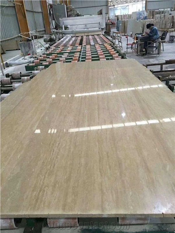 Roma Classico Beige Travertine Tile Slabs