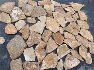 Yellow Quartzite Random Stone Tile Flagstone Pavers