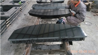 Black Granite Jointed Hearth Slabs