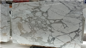 Glossy Polished Calacatta Vagli Marble Slabs And Tiles