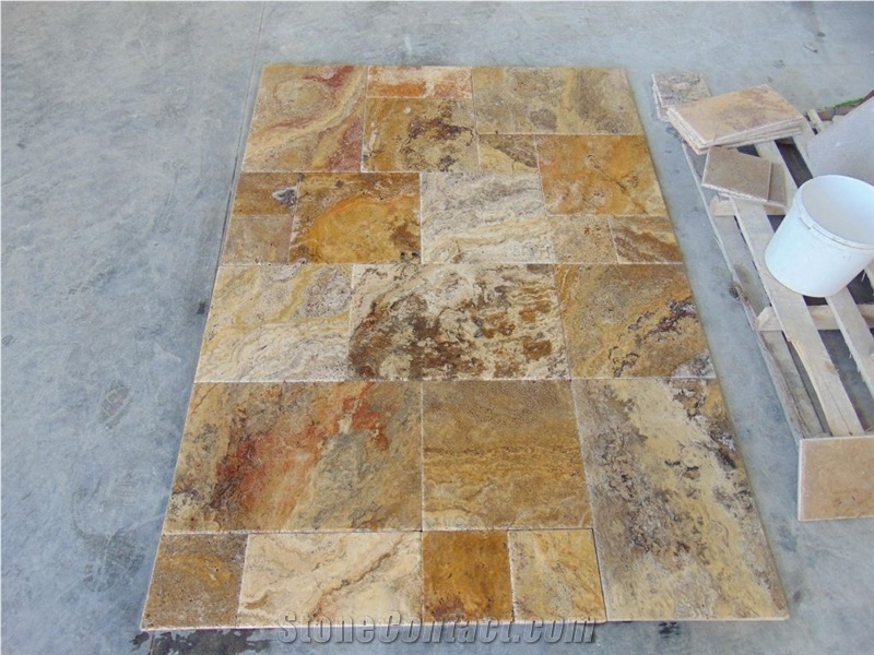 Scabos Travertine Paving Stone