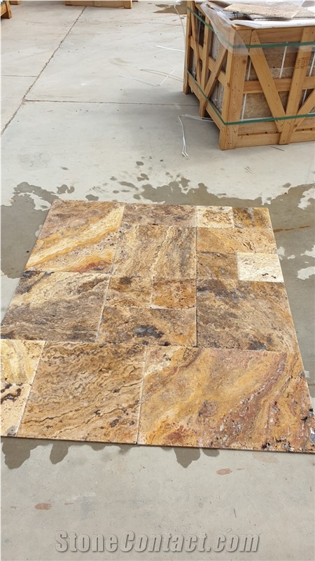 Scabos Travertine Paving Stone