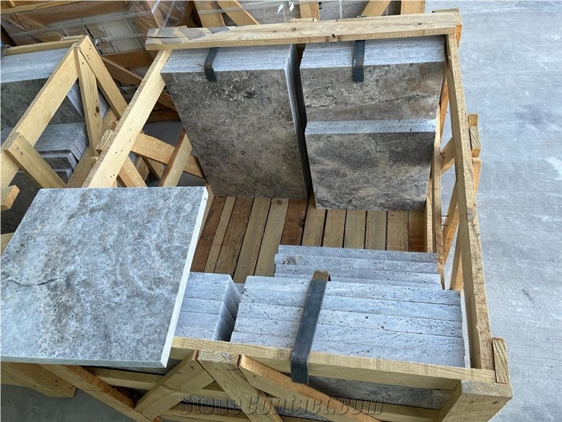 Silver Travertine  Paving Stone