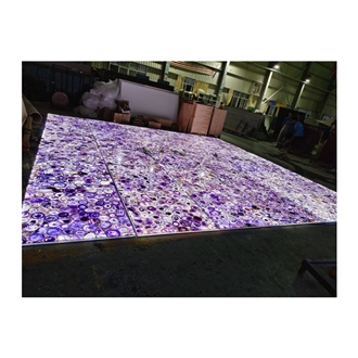 Backlit Purple Agate Semiprecious Stone Tiles