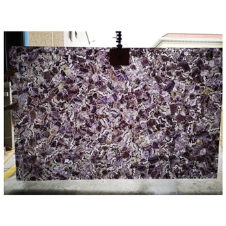 Backlit Purple Agate Semiprecious Stone Tiles