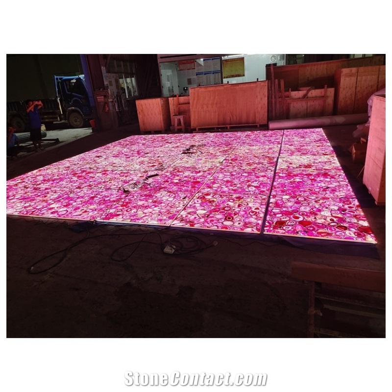 Pink Rose Agate Semiprecious Stone