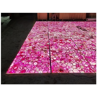 Pink Rose Agate Semiprecious Stone