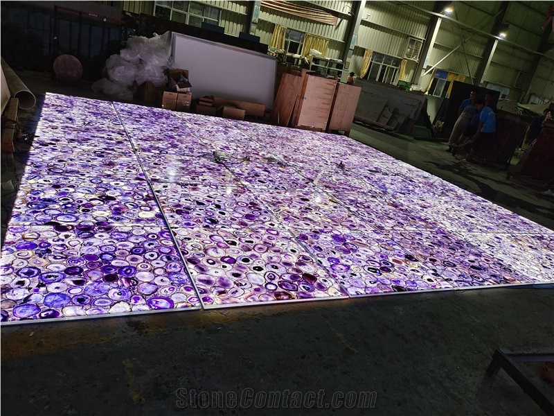 Purple Semiprecious Stone Tiles