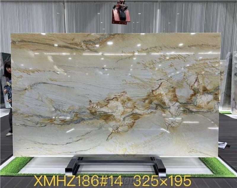 Fusion Gold Quartzite Golden Fusion Silk Quartzite Slabs