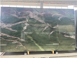 Green Quartzite Botanic Wave  Slabs