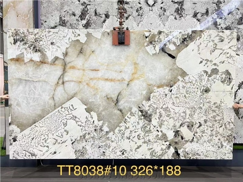 Pandora White Quartzite Slabs
