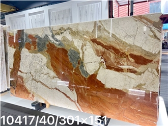 Polished Breche Fantastique Marble Slab For Tiles Polished Breche Fantastique Marble Slab For Tiles